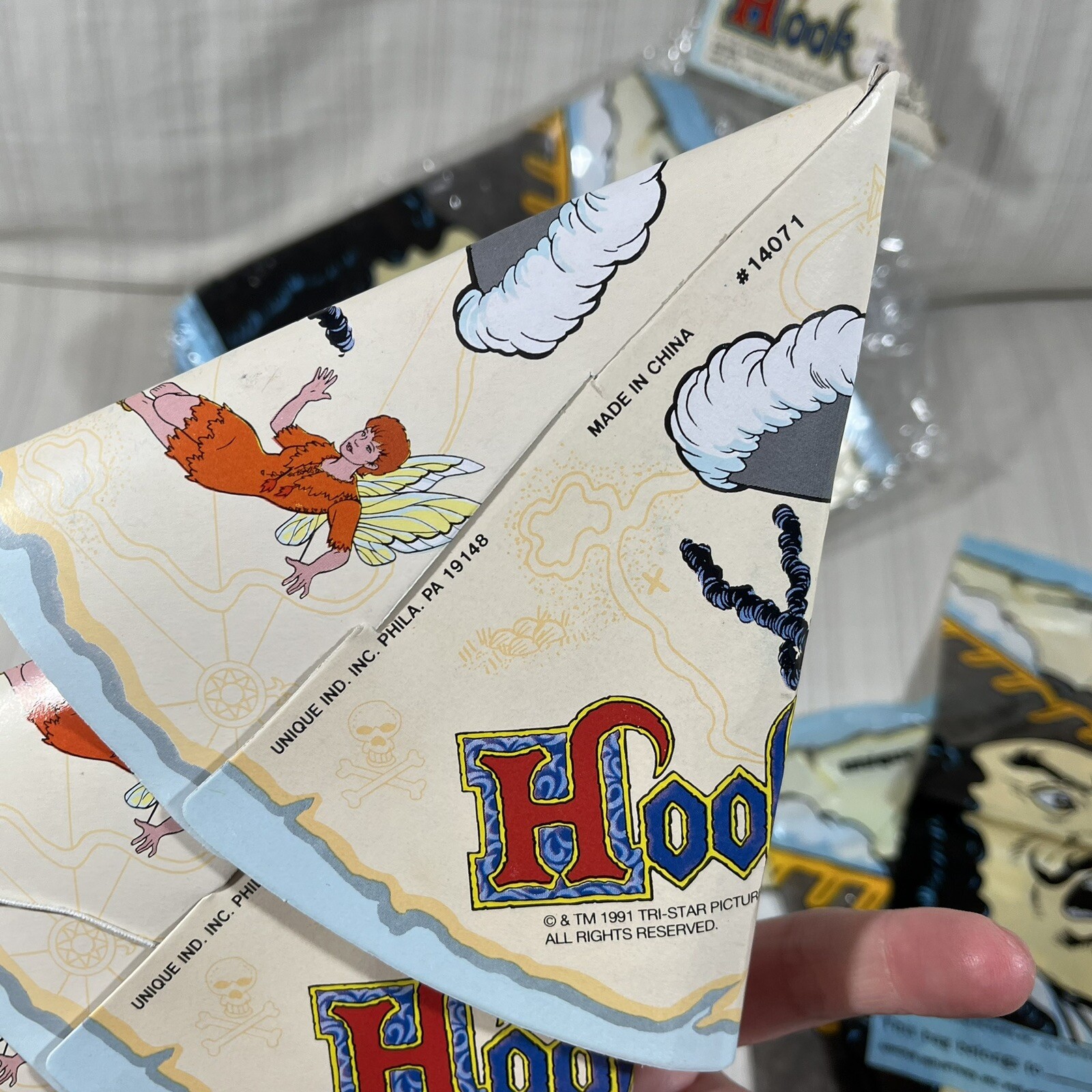 Vintage Hook the Movie Loot Bags Hats Blowers Party Pack Favors 1991 S1