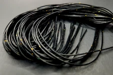 RUBBER SILICONE LEGS - Fly Tying Materials - BLACK/ GOLD FLEC - Sili Legs - NEW!