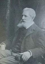 1898 Vintage Magazine Illustration Author Edmund Clarence Stedman