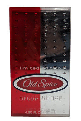 Old Spice Limited Edition After Shave Bottle 4.25 Oz with Star Cap NEW SEALED