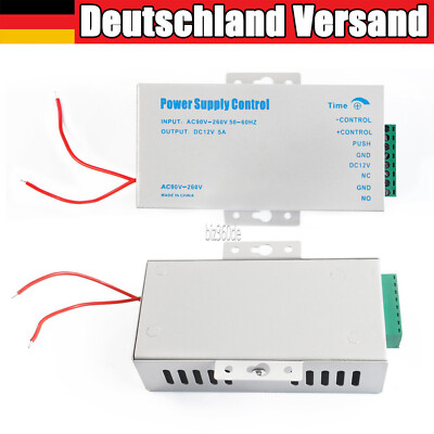 Door Access Control Switch Power Supply Control DC 12V 5A 60W AC 90~260V 