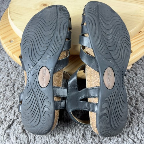 Earth Origins Sandalen Teagan Fisherman Fersenriemen Damengröße 7 schwarz Leder - Bild 8 von 8