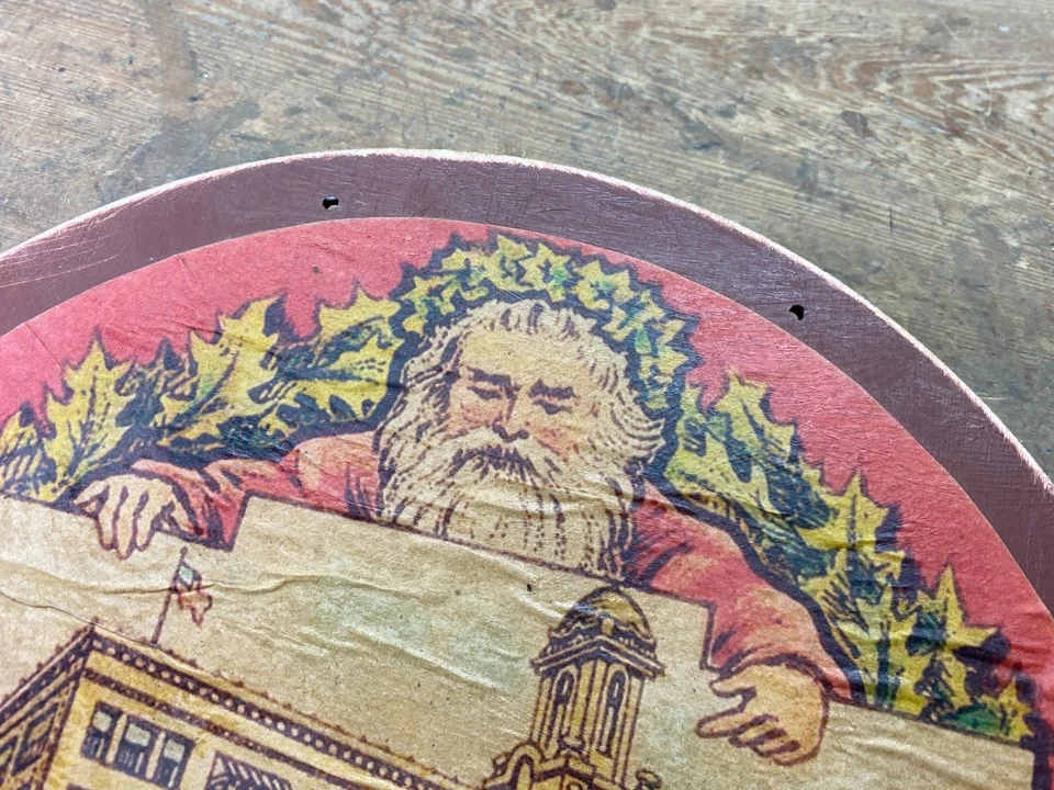 Señuelos de pesca Heddon de 12 pulgadas de madera de pesca vintage de 2 lados Foto 3 de 4