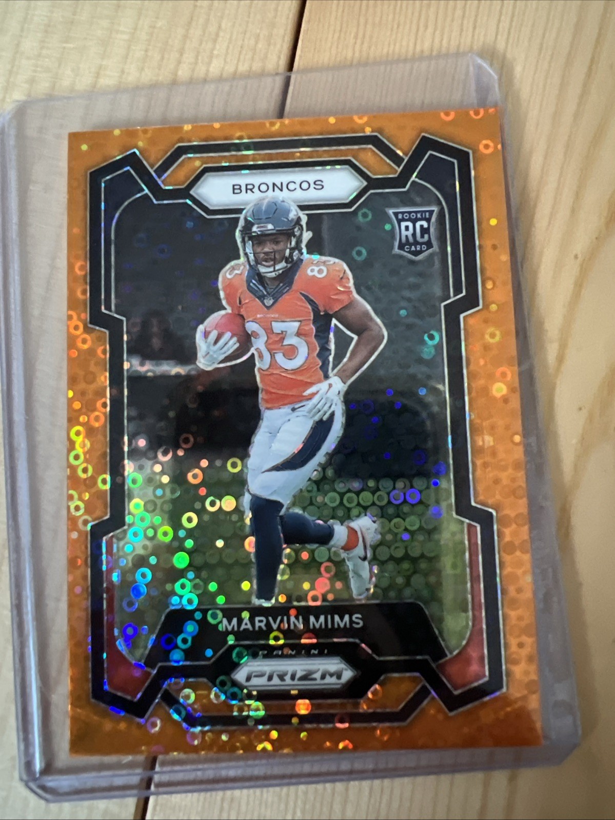 2023 Panini Prizm Orange Disco Marvin Mims #327  RC (PWE) 4A