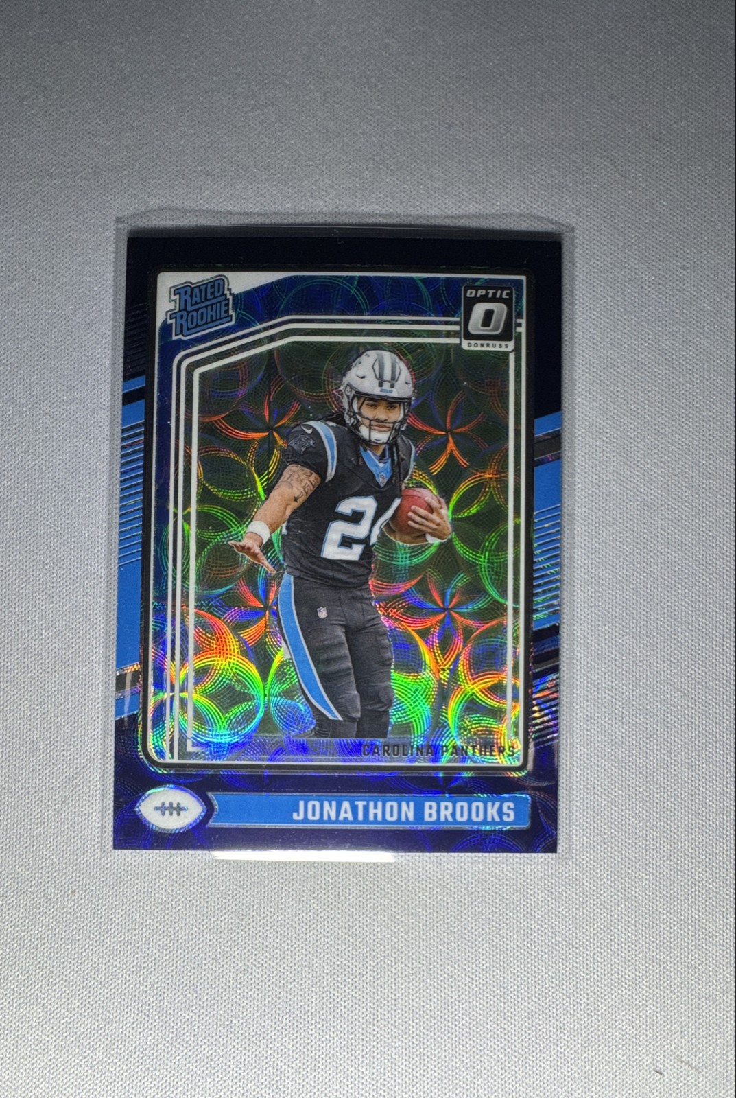 2024 Panini Donruss Optic - Rated Rookie Jonathon Brooks #258 Purple Scope Prizm