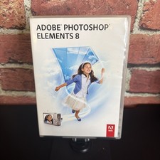 Adobe Photoshop Elements 8 w/ Serial Number DVD-PC, 2009 Computer Software