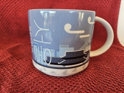 Starbucks Destination Coffee Mug, Seoul, 14oz, Depicting N Seoul Tower & Skyline