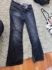 Paige Jeans-27 Blue Medium Wash Laurel Canyon Low Rise Bootcut Flared,