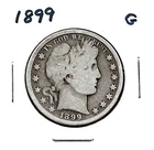 1899 BARBER HEAD SILVER HALF DOLLAR ***G***