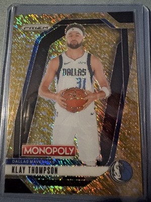 2024-25 Prizm Monopoly - Klay Thompson #51 Millionaire Gold Shim Prizm /500