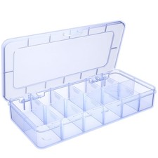 Plastic Organizer Box,Clear Tackle Box Organizer Compartment