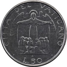 Vatican City - 50 Lire - 1987 R - Unc - Refuge of Sinners