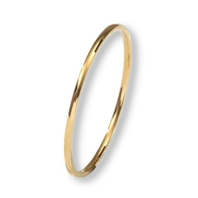 [Mico.Lor] Ring (94) Women'S Ring, Ultra-Thin, Gold, Surgical 316L, Gold, Size _