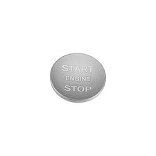 Engine Start Stop Button Cover One Click Push Start Button Trim Silver Tone