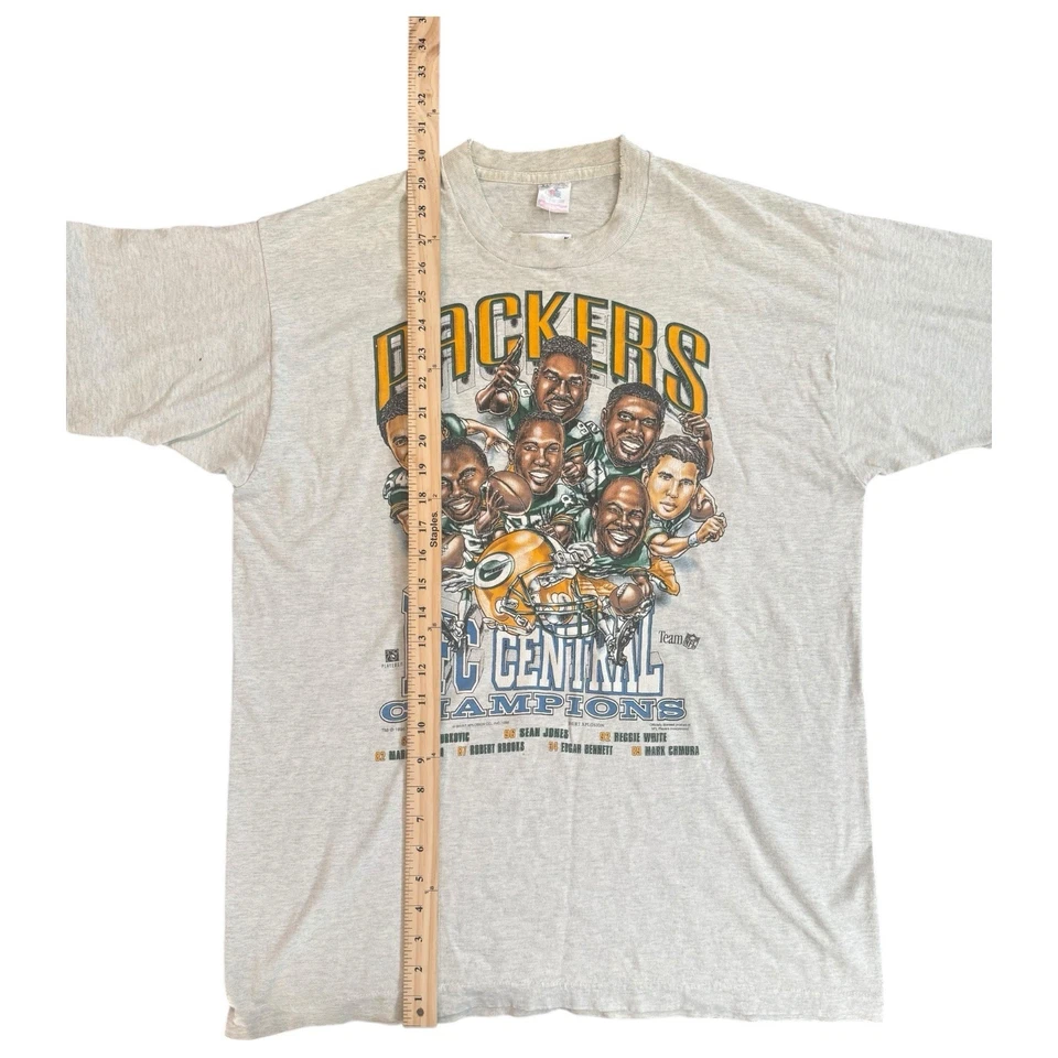 1995 Green Bay Packers Caricature Vintage T-Shirt Explosion Size XL Rare  - Image 4 of 4