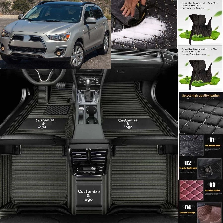 For Mitsubishi ASX/RVR Car Floor Mats All Weather Protection Floor Liners - Изображение 4 из 4