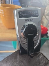 Jensen Weather Band Am/fm Hand Crank. Battery Operated Radio.