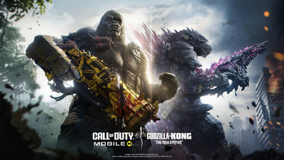 Call Of Duty Mobile Godzilla vs Kong New Empire Action Poster