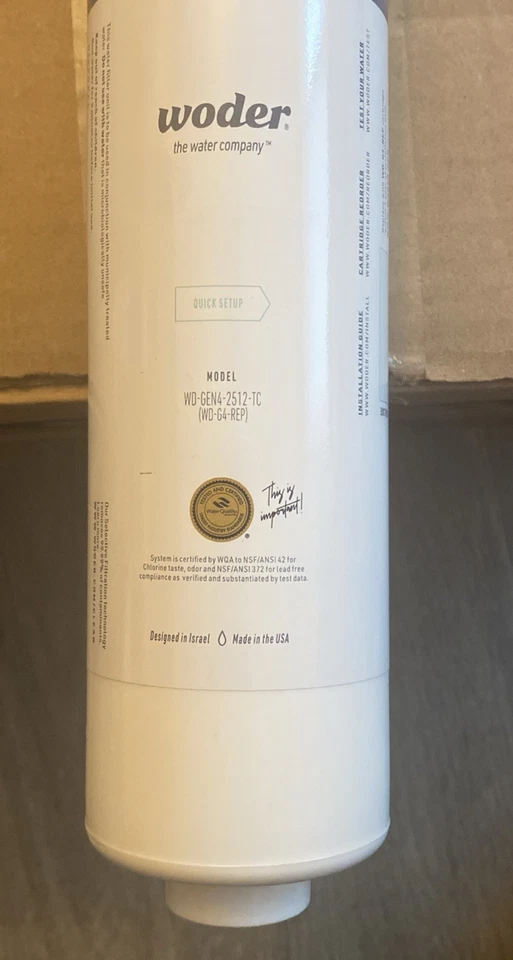 Woder Gen4 WD-G4-REP Replacement Cartridge/Single or Dual-Stage Replacement - Image 3 of 4