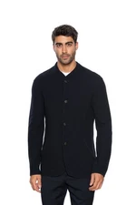 1600$ GIORGIO ARMANI Jacket Blouson Blue Navy Wool Matelassè 38 US / 48 EU
