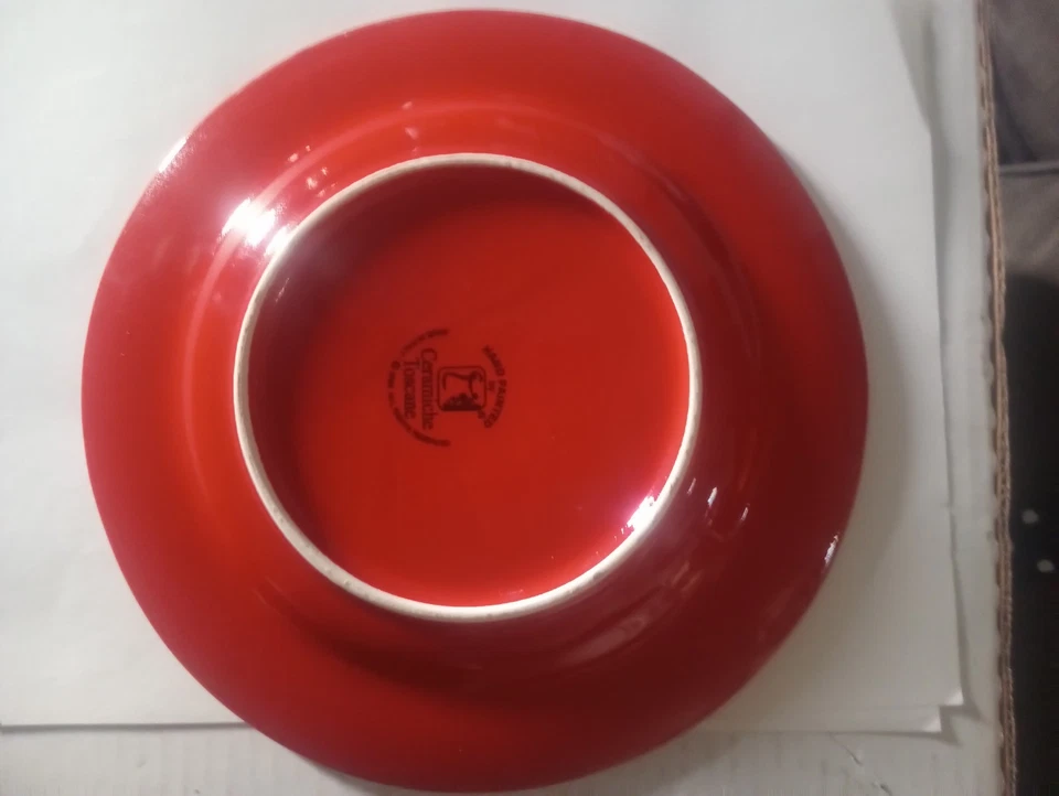 Ceramiche Crate And Barrel 9" Christmas Tree Plates 4 - Image 2 of 3