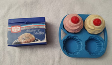 1987 Fisher Price Fun Food Cupcakes Muffin Mix Pan 2151 Vintage Kitchen