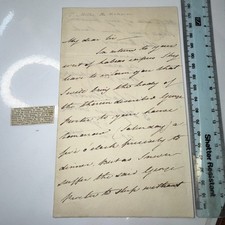 Chares Mills Historian Posted Used ALS Autograph Letter 1825 Oxford St Postmark