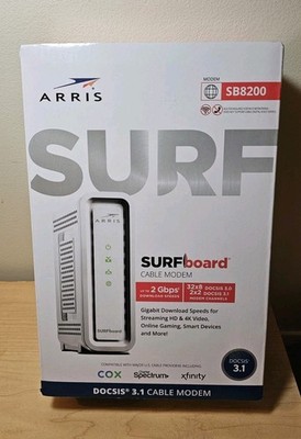 ARRIS - SURFboard SB8200 32 x 8 DOCSIS 3.1 Gig-Speed Cable Modem - White