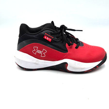 UNDER ARMOUR LOCKDOWN 7 Red Black White Youth Size 3