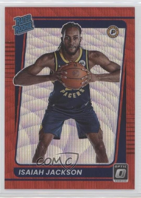 2021 Panini Donruss Optic Rated Rookie Red Wave Prizm Isaiah Jackson #167 12qz
