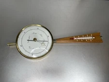 Vintage 1950's Modernist Weather Station Mid Century Wall Barometer Thermometer