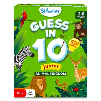 Guess in 10 - Animal Kingdom, Easter Basket Stuffers, Card Game for Preschool...