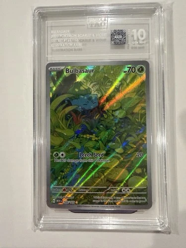 TAG 10 GEM MINT Bulbasaur 166/165 Illustration Rare 151
