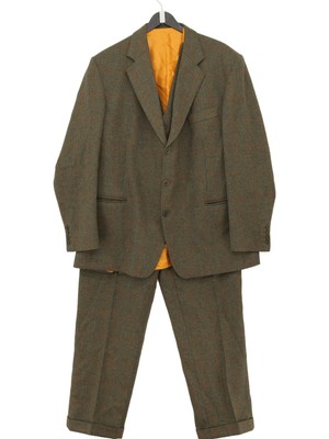 Carters Of Salisbury Men's Two Piece Suit Chest: 44 in Green 100