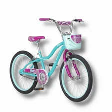Schwinn Elm Big Kids Bike 20” Wheel Teal Purple Girls Bicycle Open Box