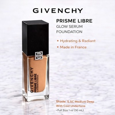 Givenchy Prisme Libre Glow Serum Foundation 5.5C Medium Deep w Cool Undertone