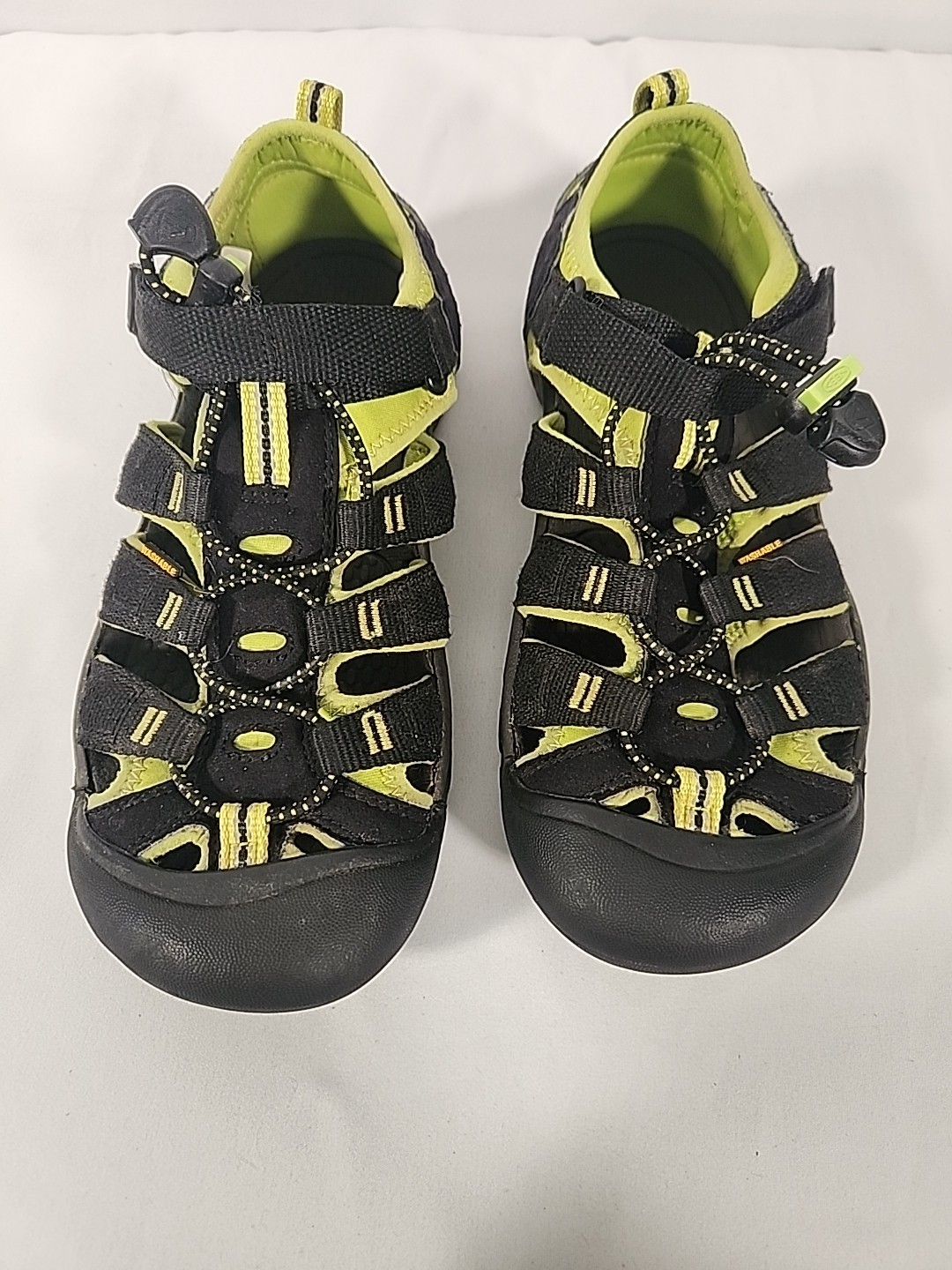 Sandali da trekking sintetici Keen Youth Newport H2 1009965 taglia 5 nero verde