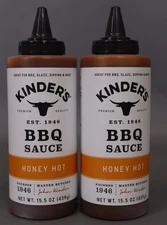 Kinder s Honey Hot Barbecue Sauce  15.5 oz Pack of 2