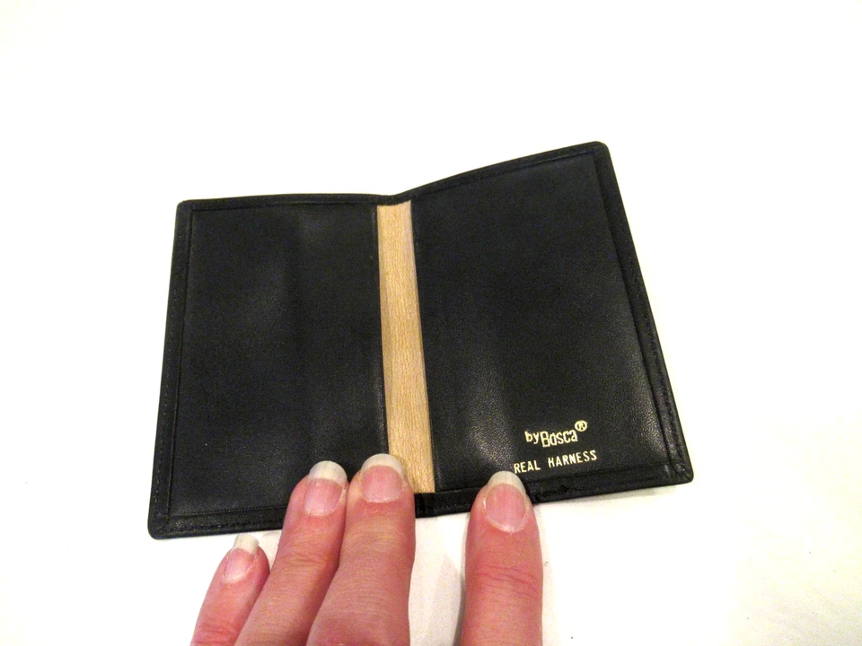 Cartera tarjeta Bosca cuero negro Foto 4 de 4