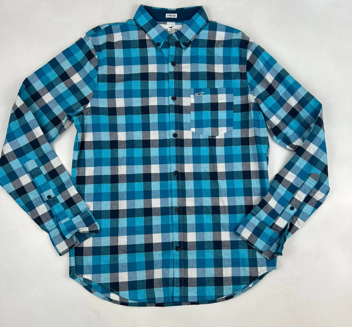 Hollister cheap plaid shirt
