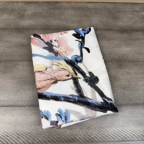 Williams Sonoma zu Hause bemalt Pfau Standard Kissen Schein weiß Multi Neu ohne Etikett