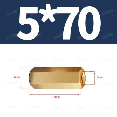 M2 M2.5 M3 M4 M5 M6 Metric Long Hex Coupling Nut with Brass DIN 6334 - Picture 114 of 129