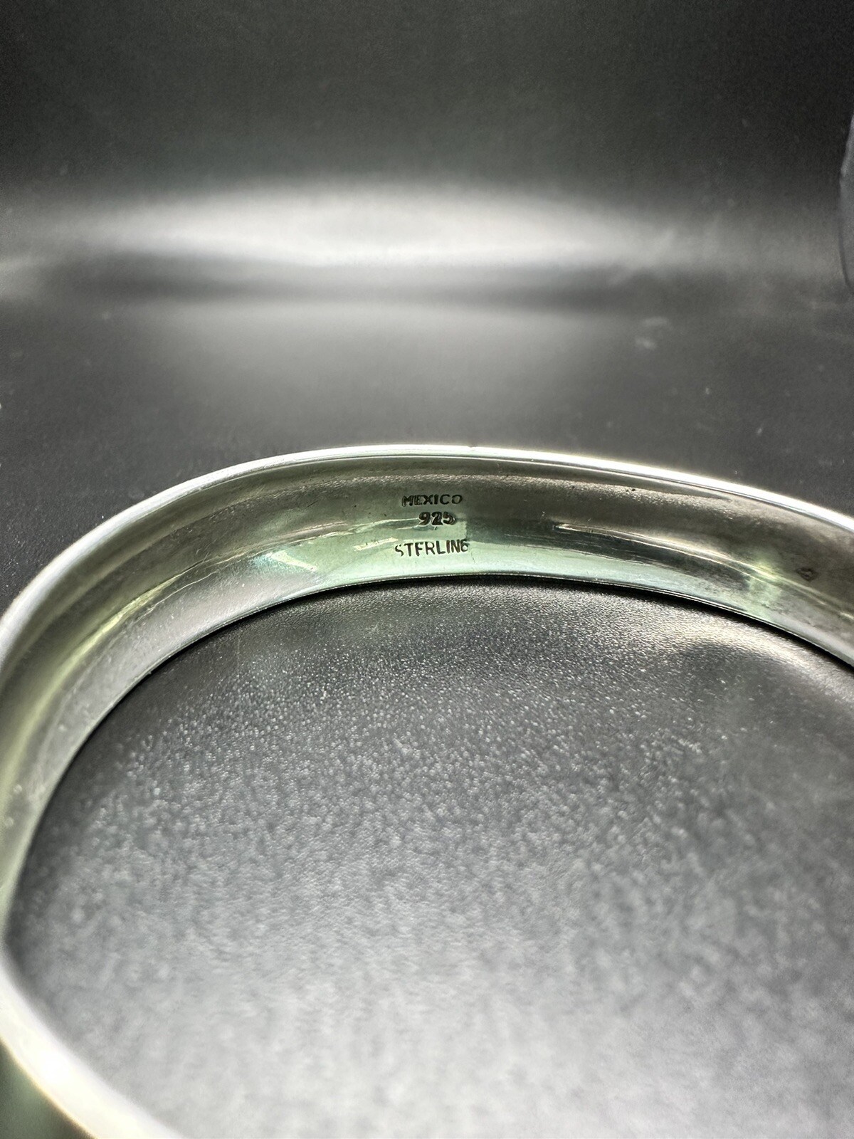 Mexico 925 Sterling Silver Solid Cuff Bracelet Je… - image 5