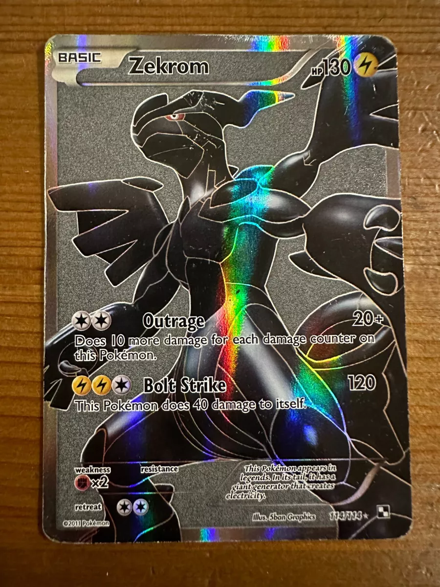 Rare Pokemon EX Cards, Pokemon Ultra Rare Zekrom