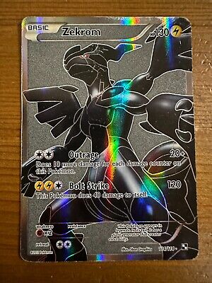 Mavin  2X Zekrom Holo / Shiny Pokemon TCG Card Black & White Base Set  47/114 Light Play