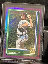 John Smoltz 2025 Donruss Holo Purple #70/99 - Braves
