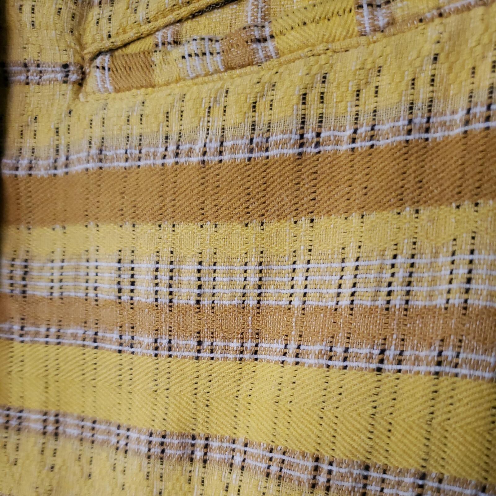 ACE & JIG Jacket Medium Donegal Tweed Yellow Business Professional Cropped 💛 image 8