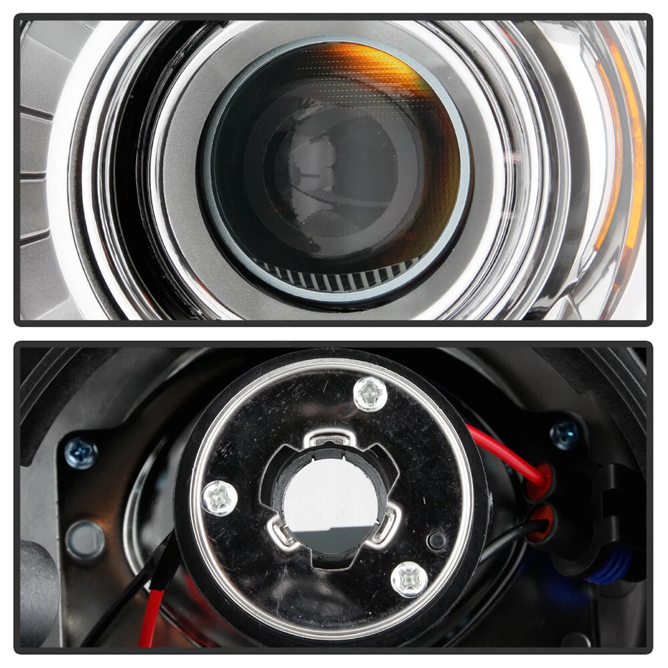 Faros proyectores cromados para Chevy Silverado 2500HD 3500 HD 2015-2019 Foto 4 de 4