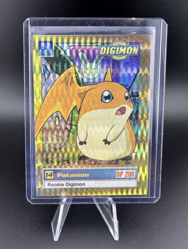 Patamon Holo Digimon Digital Monsters Card 1999 TCG prism 17 Of 34 - Picture 1 of 3