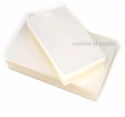 5 Mil Luggage Tag Laminating Pouches With Slot - 2.5x4.25 Inches (500 Per Box)